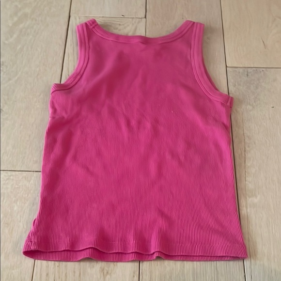 Pink Ribbed Tank Top - Picture 2 of 3